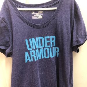 Purple Under Armour Short Sleeve Tee